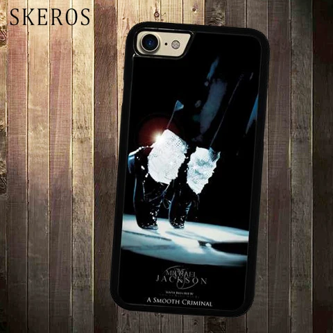 SKEROS Michael Jackson Smooth Criminal cover cell phone case for iphone X 4 4s 5 5s 6 6s 7 8 plus A183A |
