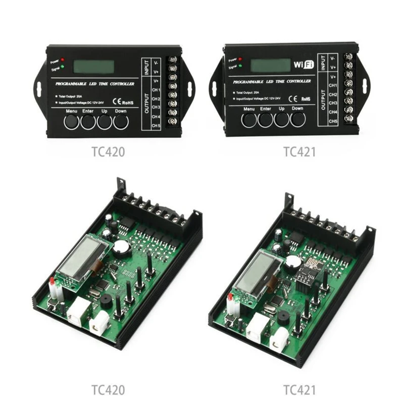 Wonlukiy обновленный TC420 TC421 WiFi программируемый по времени 5 CH выход Светодиодный