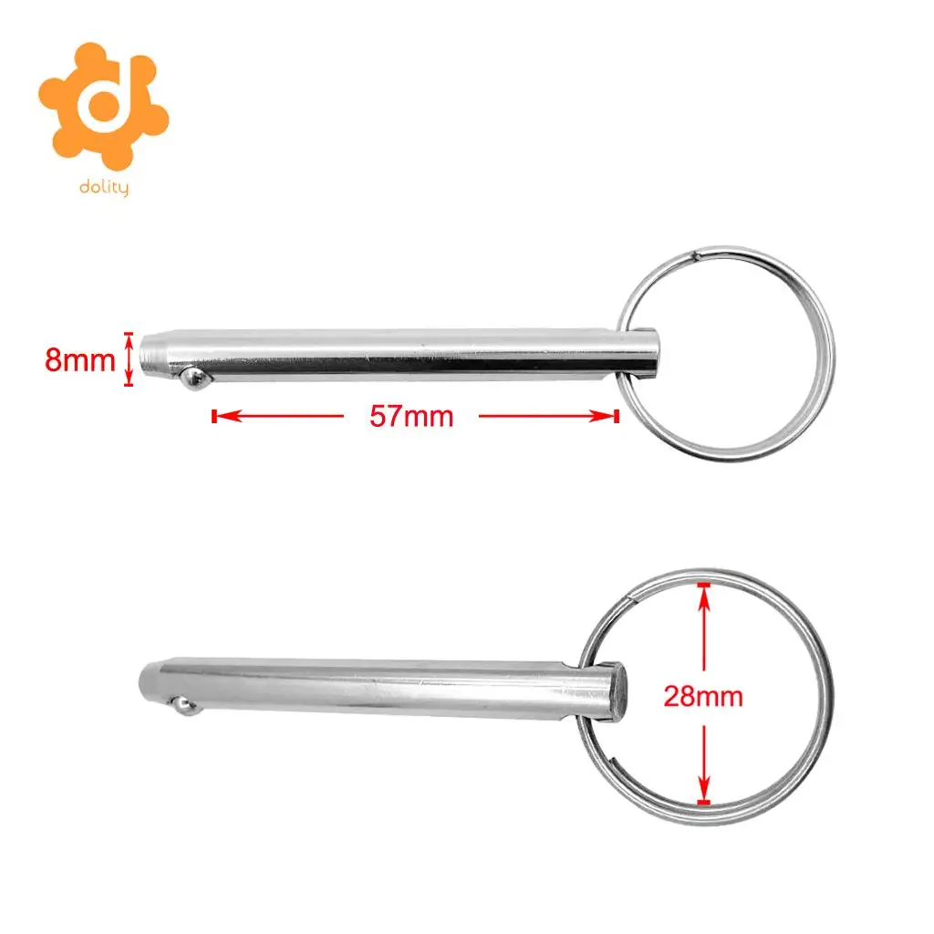 Quick Release Pin 5/16'' with Spring Marine Grade Stainless Steel for Bimini Top Superior Corrosion Resistance Durability