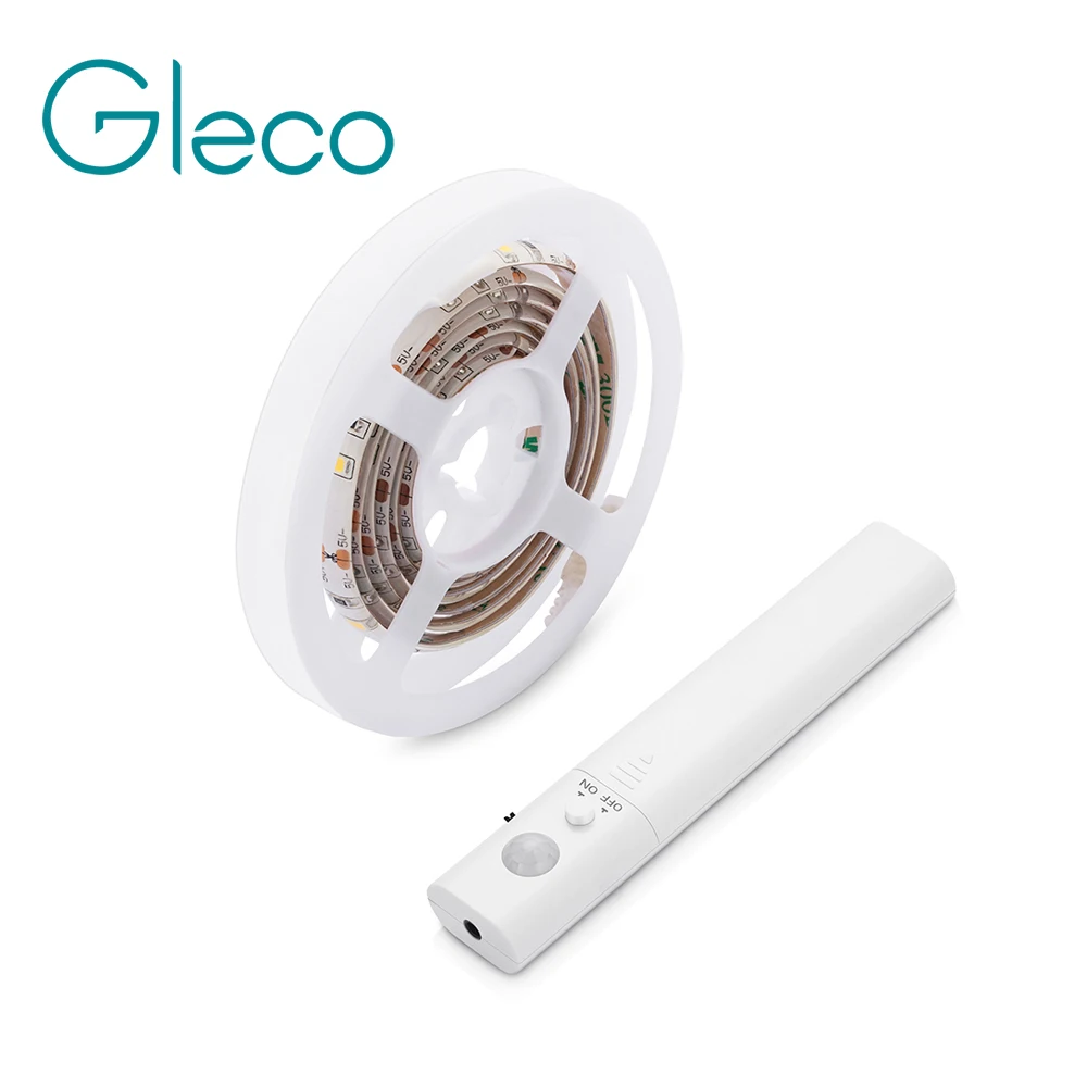 Battery Sensor Night Light 1Meter LED Strip Light Motion Activated Induction Bed Light with automatic shut off Timer Warm white for dual motion activated bed light flexible led strip sensor night with automatic shut off timer promotion
