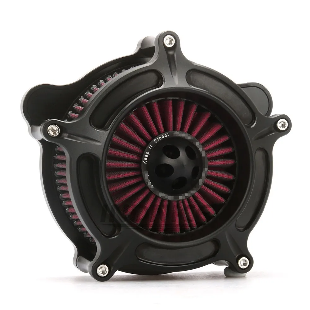 Red filter Spike air intakes for harley road glide electra glide air