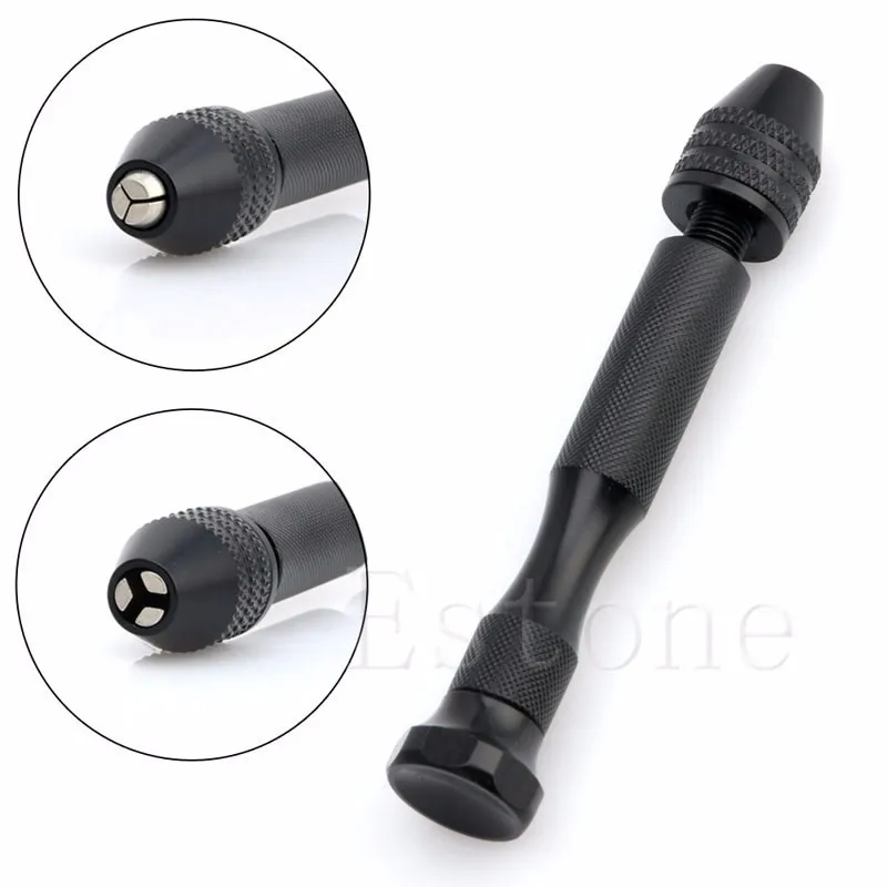 0.3 3.2mm Mini Manual Aluminum Hand Drill Chuck Twsit Micro Drill Bit
