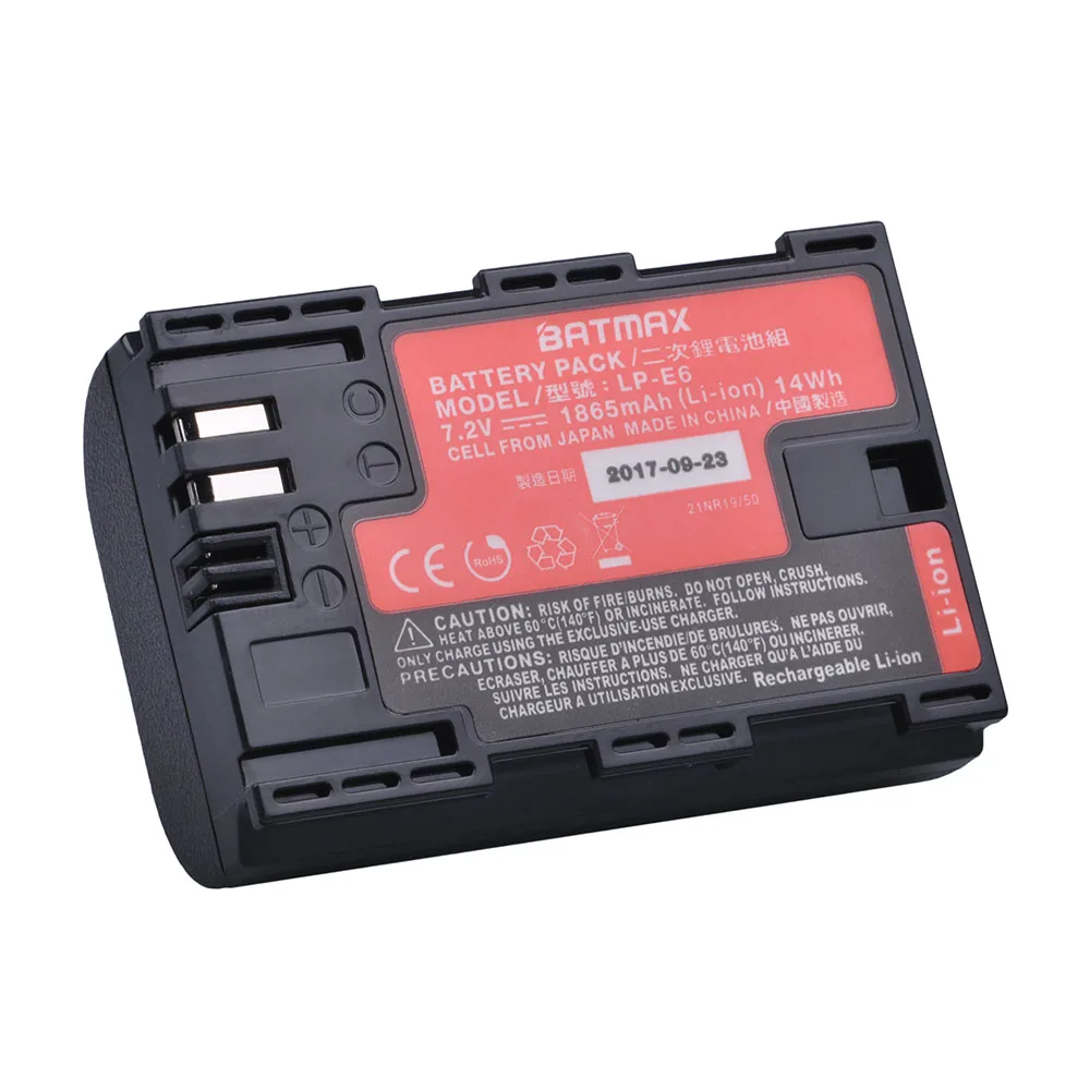 Online 1pc Hohe Reale Kapazität LP E6 LP E6 LP E6N Batterie Japan Sanyo Zellen für Canon EOS 6D 7D 5DS 5DSR 5D Mark II IV 5D 60D 60Da 70D