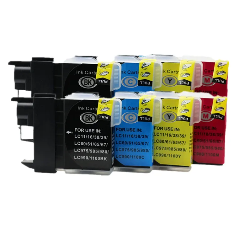 2SET Замена LC-67 LC-980 LC-990 LC-1100 чернильные картриджи для MFCJ615W MFCJ615W MFCJ615N MFC670CD MFC670CDW MFC675CD - Цвет: 2SET