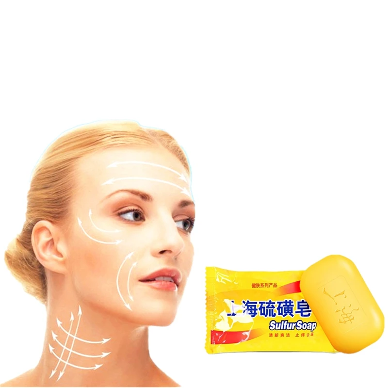 

85g Shanghai Sulfur Soap nice effect Anti-bacterial Skin Conditions Acne Psoriasis Seborrhea Mite