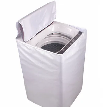 

Wash Machine Cover Waterproof Case Home Sunscreen Laundry Dryer Polyester Silver Coating Roller Washing Dust-proof cover