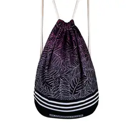 2018 Новая мода рюкзак 3D печать путешествия софтбэк мужская женская сумка на шнурках «Харадзюку» мужские холщовые рюкзаки на шнурках