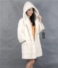 2015 winter woman fashion real mink fur long real mink coat 8051-W