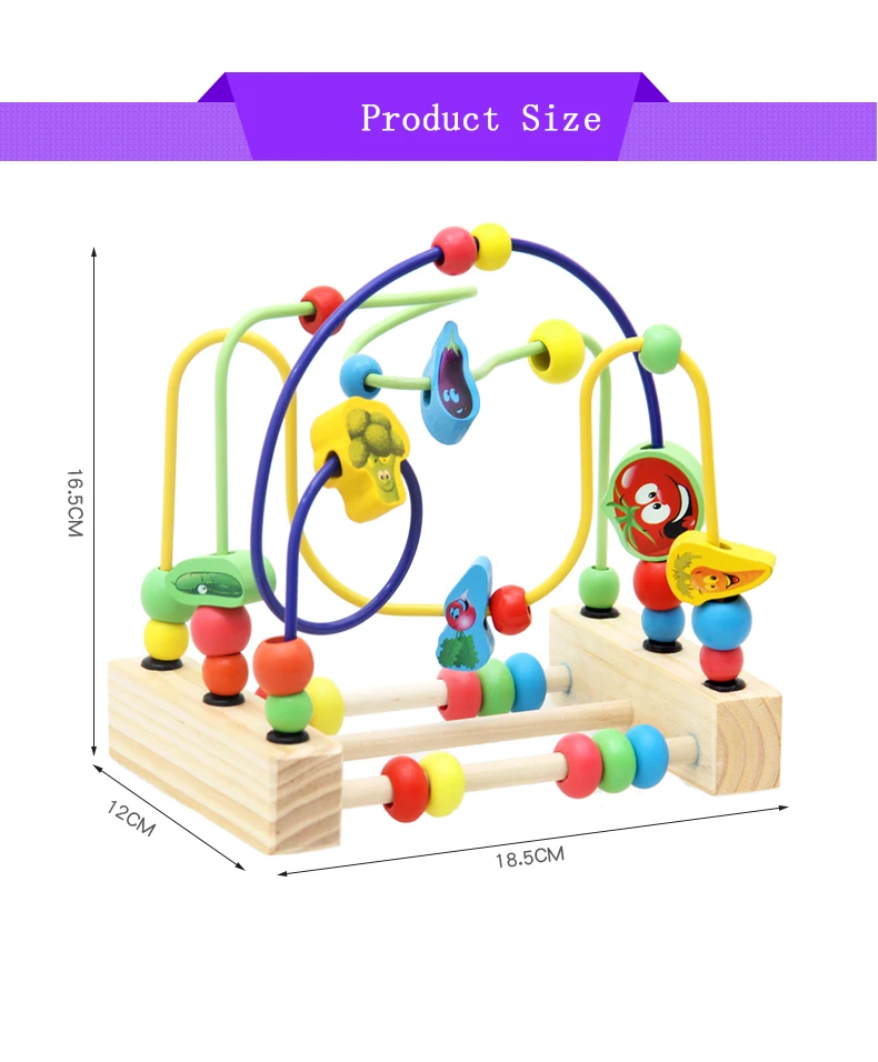 Brinquedo de Madeira de Matemática Educacional para as para as Crianças do Bebê Contando Círculos Ábaco Talão Labirinto Fio Montanha Russa Montessori Crianças do Bebê 9 educacional para crianças do bebê