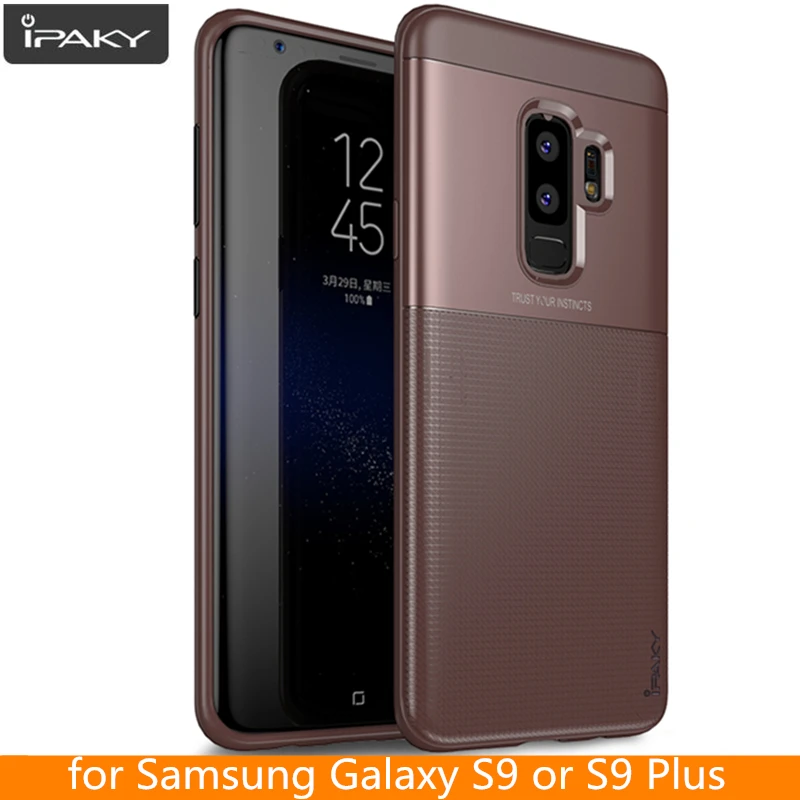 

for Samsung S9 Plus Case IPAKY S9 Note 9 S10e PC Hybrid Silicone Protective Armor Soft Cover for Samsung Galaxy S10 Plus Case
