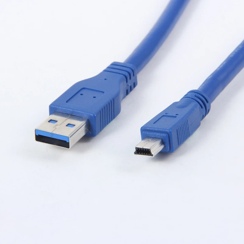 

USB 3.0 A Male to Mini 10 Pin B Extension Cable cord For tablets camcorders HUB HDD Connector