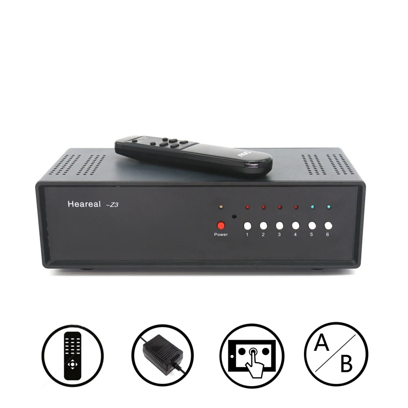 Lusya 4 Input 2 Output/2 Input 4 Output Lossless Audio Signal Switcher Switch Splitter Selector With Remote Control T0592