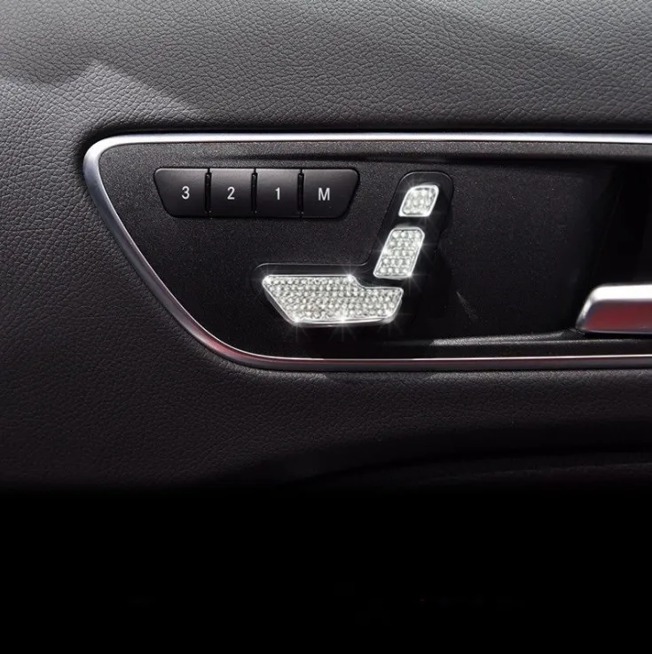 Car Seat Adjustment Button Decorative Sticker For Mercedes Benz