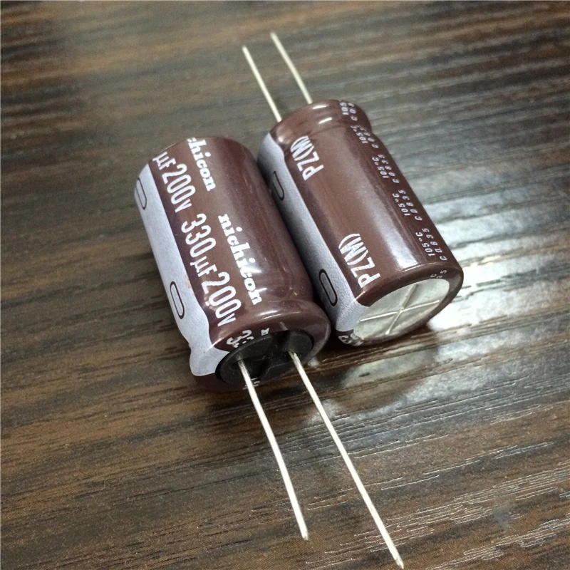 2pcs 330uF 200V NICHICON PZ 18x31.5mm High ripple current 200V330uF