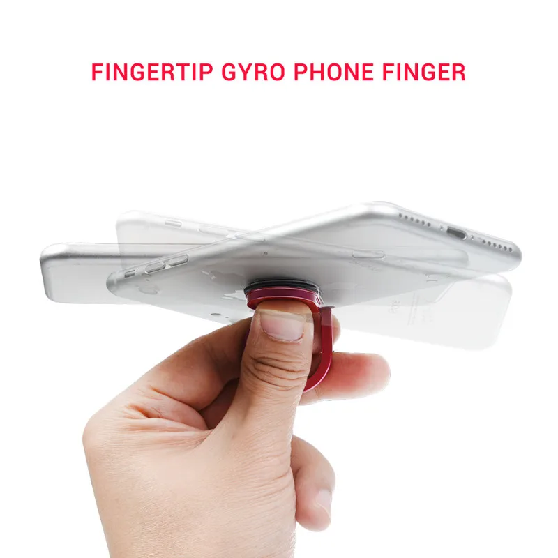 Turata Spinner Finger Ring Holder Universal Mobile Phone Finger Stand Holder For iPhone X 8 Plus Samsung Desktop Kickstand Stand