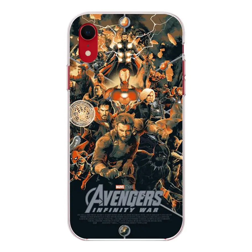 Чехол из ТПУ для задней панели телефона OUTMIX с Мстителями iPhone 7 7plus 8 8plus X XS XR max 5 5S 6 6S