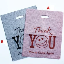 100 шт. 15*20 см/20*30 см/25*35 см мультфильм смайлик на заказ пластик подарок сумки хозяйственные сумки с ручкой упаковка мешок