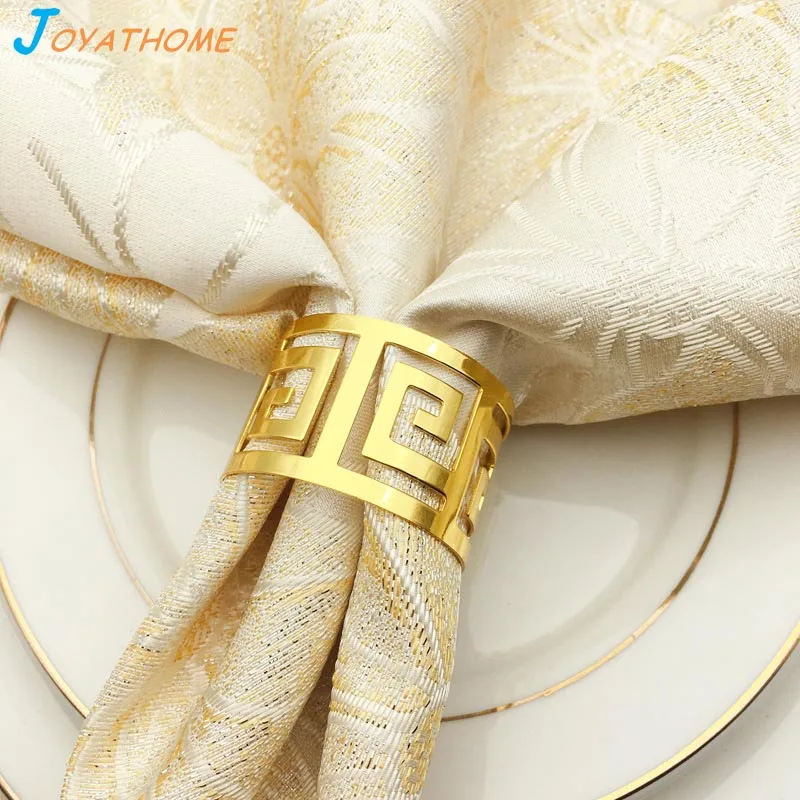 Joyathome 12 قطعة الراقية منديل مشبك خاتم منديل منديل المائدة خواتم حامل مناديل عشاء منشفة منديل الدائري ل الجدول الديكور