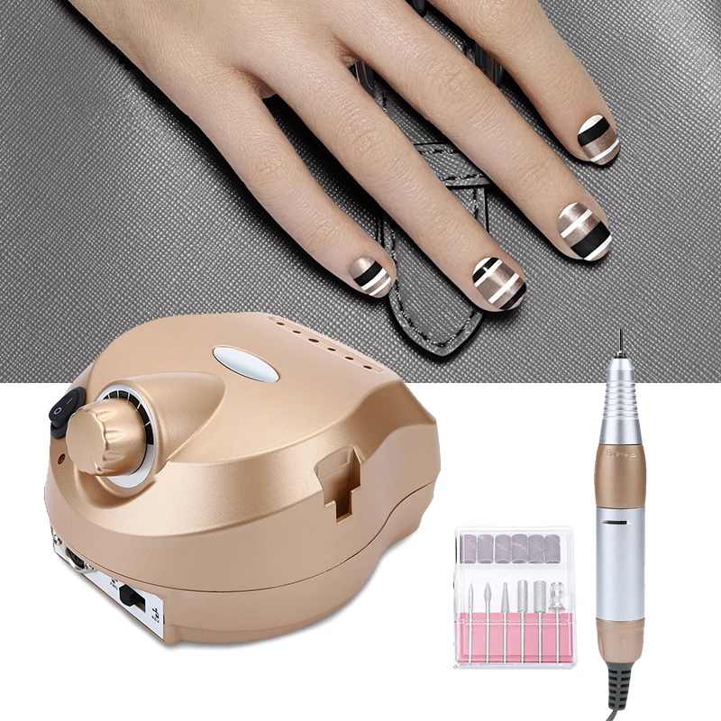 

Original Electric File Drill Nail Art Polisher Tool Bit Machine Professional Manicure Pedicure Kit Sand Band Accessory Equipment