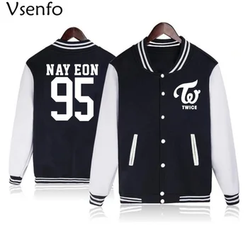 

Vsenfo Kpop Twice Hoodie NAY EON JUNGYEON MOMO SANA JIHYO CHAE YOUNG MINI DAHYUN CHAE YOUNG Sweatshirt For Boys Girls Baseball