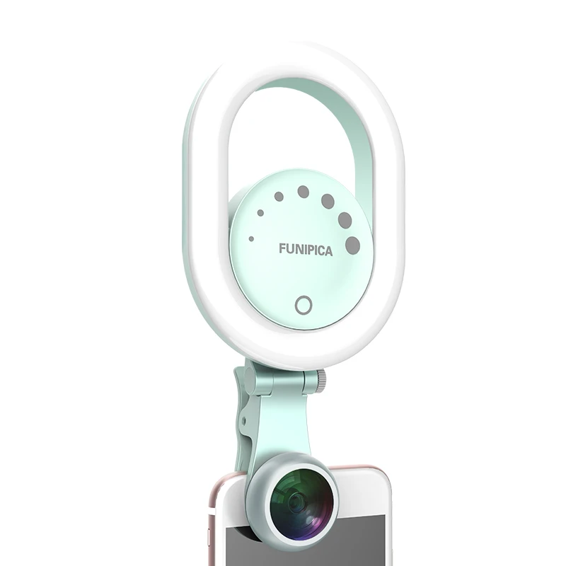 

Camera Lens Kit Pro - Macro Lens & Wide Angle Lens with LED Light, Clip-On Cell Phone Camera Lenses CD50