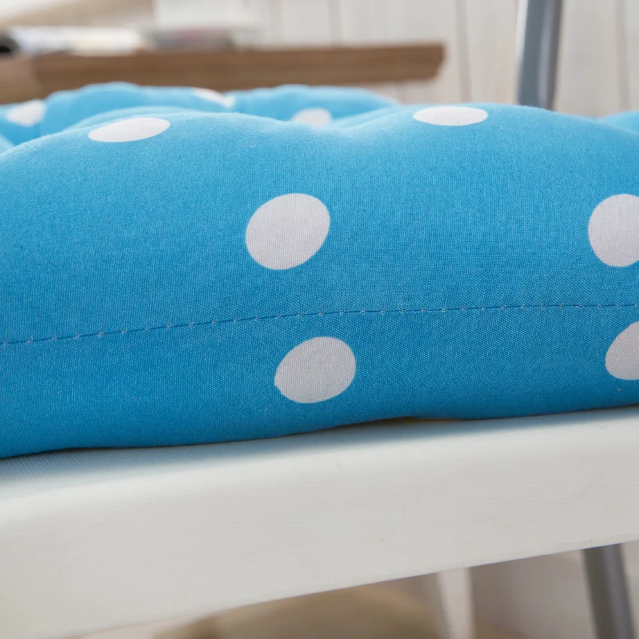 1pc Candy Color Dot Design Square Seat Cushion For Chair, Sofa Decoration Car Living Room Office Chair Back Pillow Cushion Pad