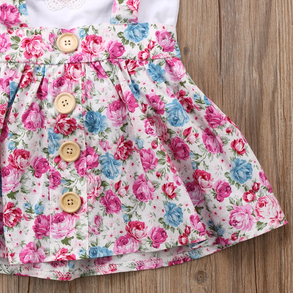 Одежда для девочек с цветочным принтом хлопковая футболка для новорожденных девочек и сестер топы и шорты юбочный наряд, комплект одежды, От 0 до 6 лет