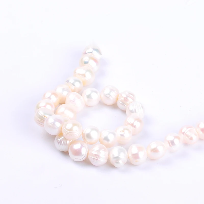 1pack/lot 10-11mm A quality Thread punch Natural freshwater Pearl Loose Beads DIY for Jewelry bracelet necklace