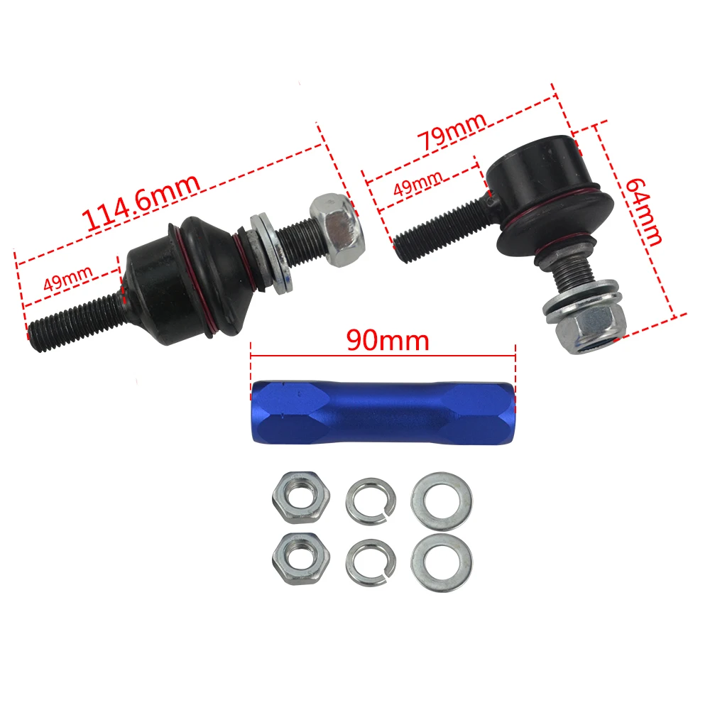 165 мм 210 шаровой шарнир регулируемый рулон Sway Bar End Link для Lexus GX460 J150 Toyota FJ Cruiser Nissan