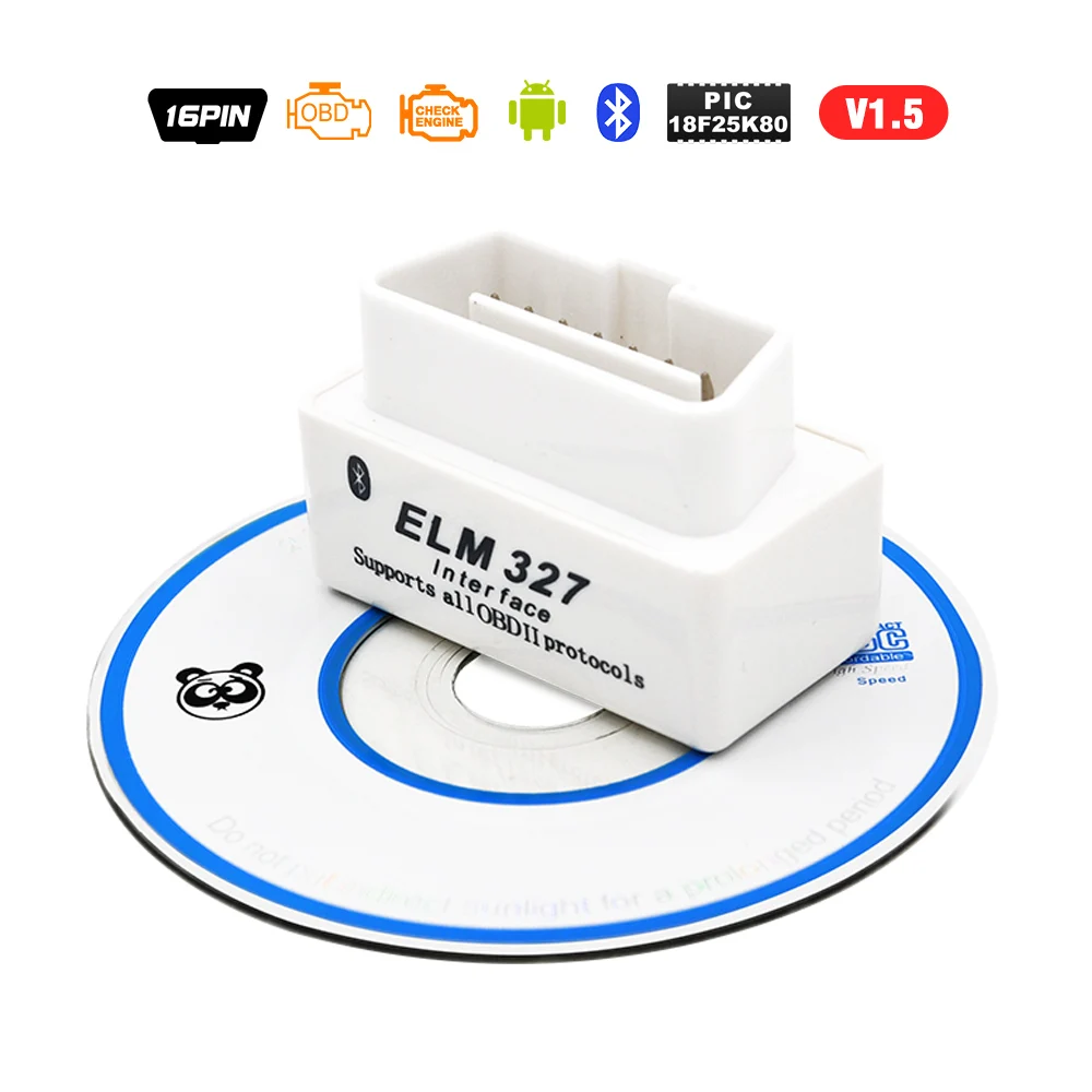 Супер Мини ELM 327 Bluetooth V2.1 OBDII автоматический сканер elm327 wifi v1.5 работает на Android/IOS ELM327 USB Mini 100 шт./лот - Цвет: bluetooth v1.5