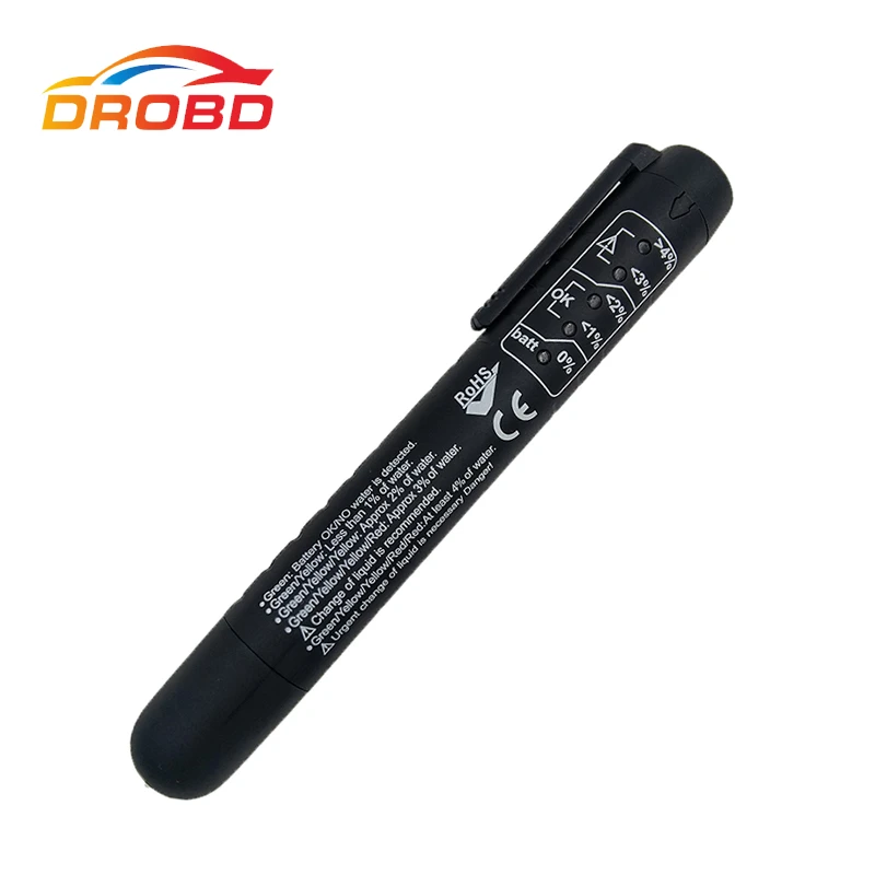 

DROBD Arrival Brake Fluid Tester Pen 5 LED Car Vehicle for DOT3/DOT4 Vehicle Auto Automotive Testing Tool Diagnostic-Tools