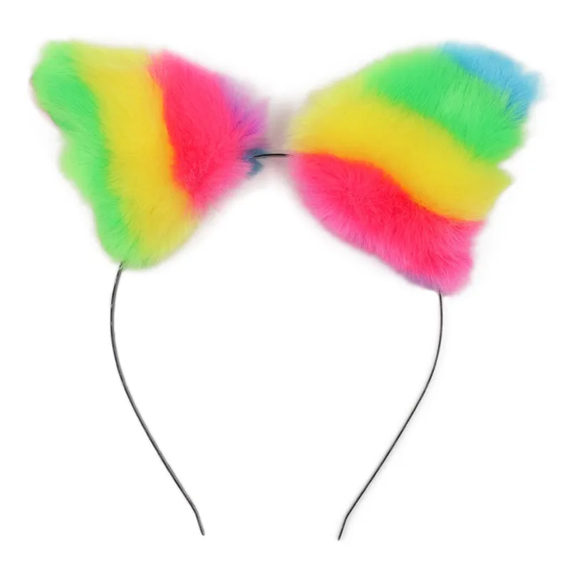 Women Headbands Fox Ear Headband Headwrap Plush Cat Ears Headband Suit hair accessories for women hair clips turban R30 (2)