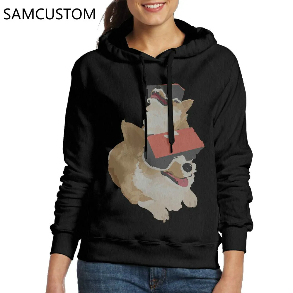 SAMCUSTOM новые стильные женские толстовки с капюшоном и без карманов милым 3D принтом