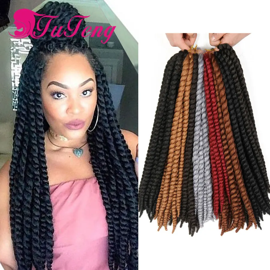 Havana Mambo Twist crochet braids Hair Extension 12 Roots/Pack jumbo