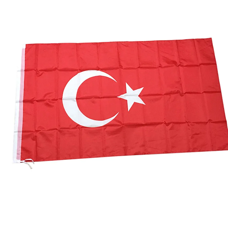 

New Turkey Flag 90x150CM 1PC World Country National Day Decor Flags 90x150CM Polyester Turkey Flag Ornament Home Decor 0509#30