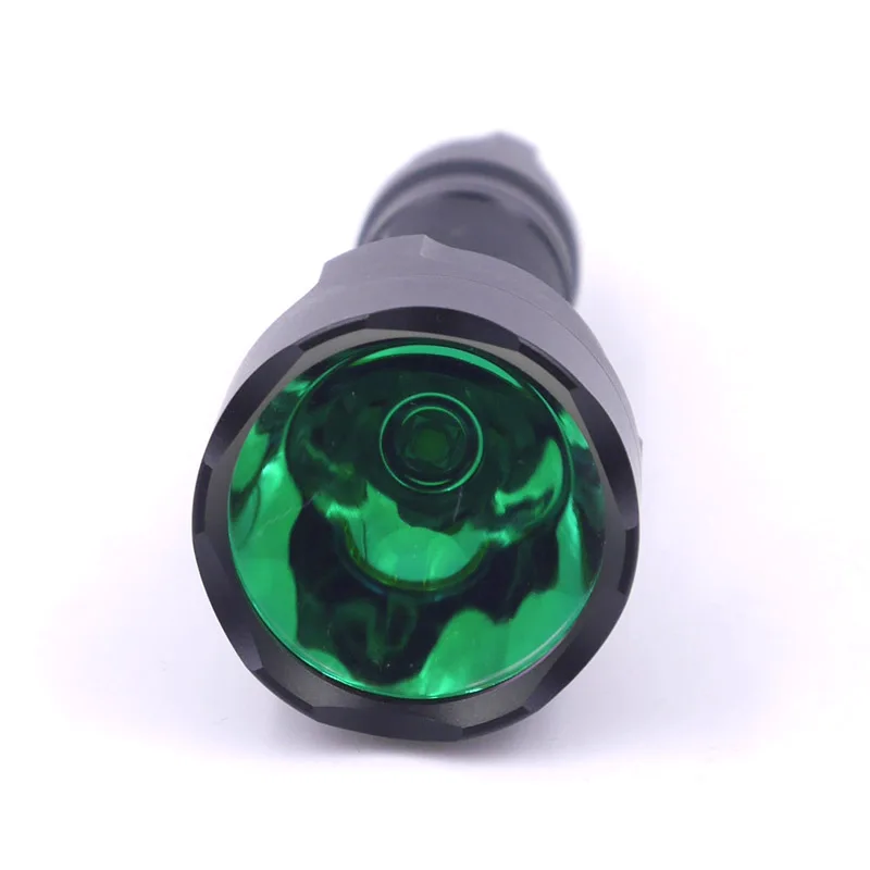 Охотничий фонарь Lanternas C8 CREE XP-L HI V3 светодиодный медная основа 12x7135 светодиодный фонарик с драйвером+ двойной режим дистанционного управления+ зеленые линзы