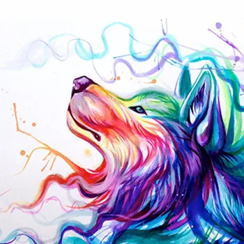 

DIY Diamond Paintings Cool Wolf Head Embroidery Mosaic Diamonds Paste Cross Stitch Wall Art Decoration Handmade Gift to Friends