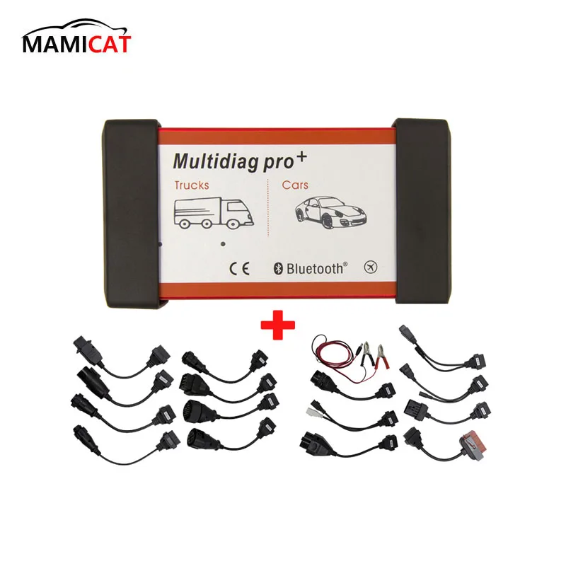 

TCS CDP Pro Multidiag Pro+ 2016.R1 2015.R3 Bluetooth Diagnostic Scanner Tool With Keygen With Extension Cables for TCS CDP Plus