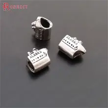 (29656)30 pces 12x10mm, furo 4.5mm antigo estilo liga de zinco navio grande furo contas espaçador contas jóias descobertas acessórios