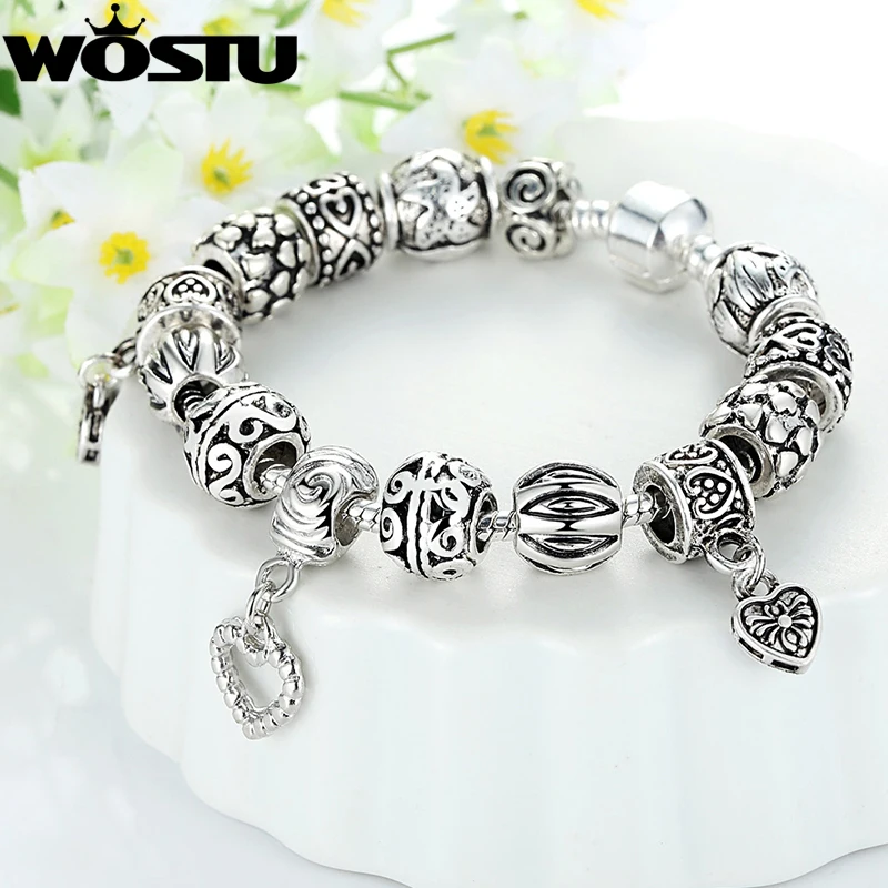 Женский браслет с бусинами серебристого цвета XCH1431|bracelets for|beads bracelets for womenbead bracelet |