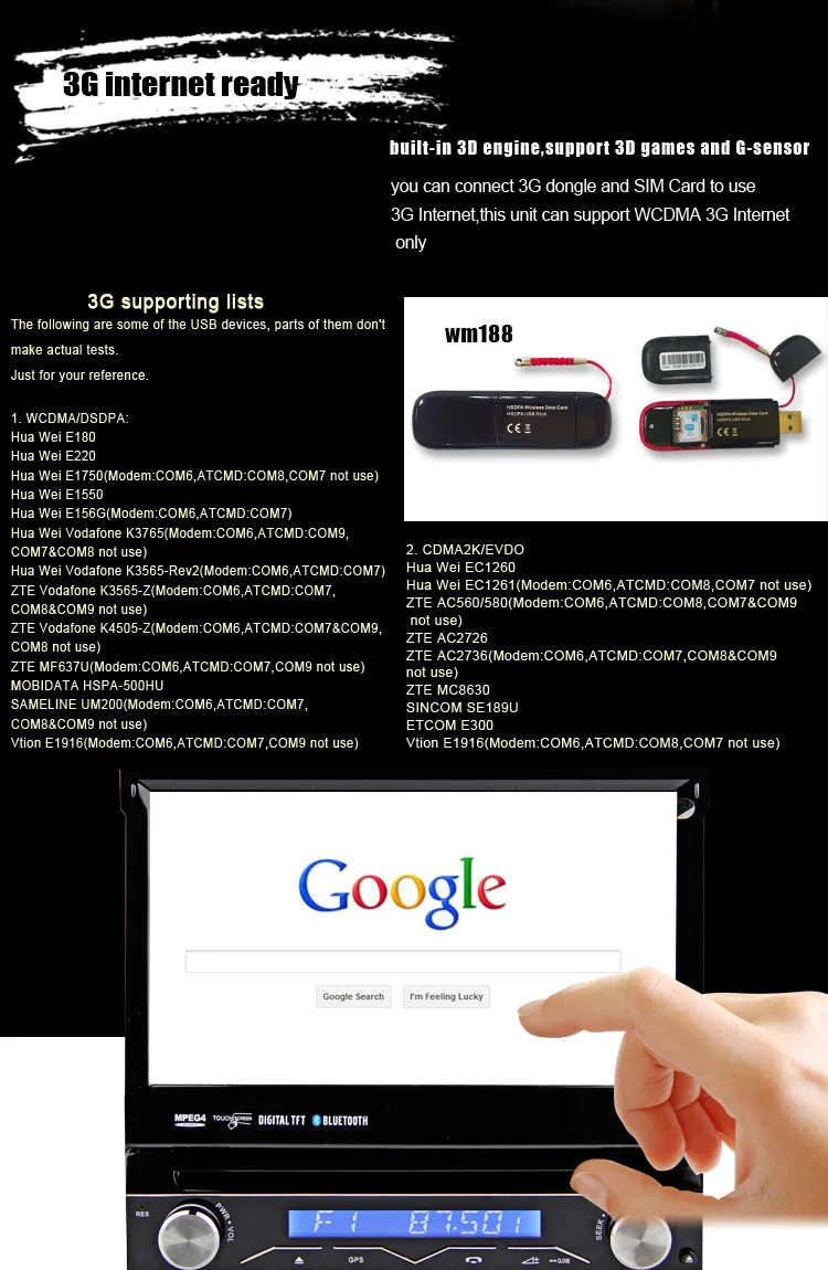 Excellent 7" Touch Screen 1 Din Car DVD Single Din Car Radio One Din Car GPS Car Recorder Input & Motorized Screen Detachable Front Panel 9 Excellent 7" Touch Screen 1 Din Car DVD Single Din Car Radio One Din Car GPS Car Recorder Input & Motorized Screen Detachable Front Panel 9