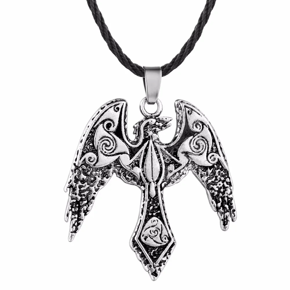 Ностальгия викингов Ворон амулет символ Одина скандинавский язычник талисман