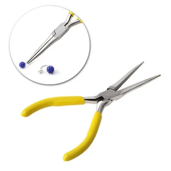 

DIY Mini Needle Nose Jewelry Pliers Practical Jewelry Handmade Carbon Steel Tool