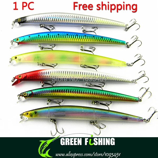 

Free shipping 1PC 17cm 27g high quality minnow lure sea fishing minnow bait far casting minnow bait lure for big game