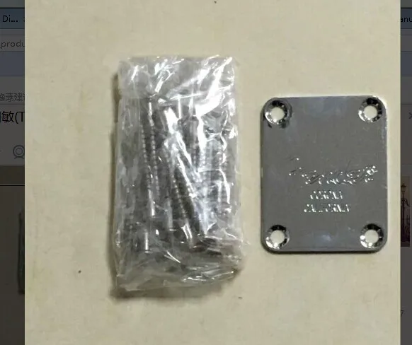 

Electric Guitar Neck Plate Neck Plate Fix Tele Telecaster Guitar Neck Joint Board - Including Screws