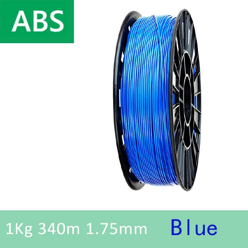 YOUSU PETG/PLA/ABS/FLEX/нейлоновая нить пластик для 3d принтера/1 кг 340 м/диаметр 1,75 мм/ из города - Цвет: ABS  Blue 1kg