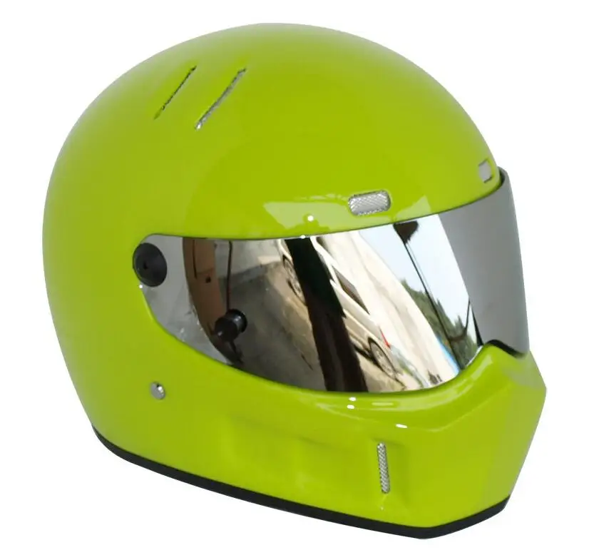 ATV-1 TOP gear StarWars стикеры Симпсонов модель мотоциклетный шлем для гонок Moto casco capacete - Цвет: Bright green 23