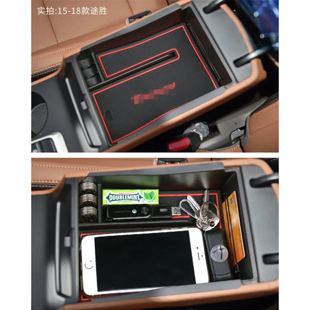 Подлокотник коробка для хранения Hyundai Tucson 2015 2016 2017 2018 центральная консоль