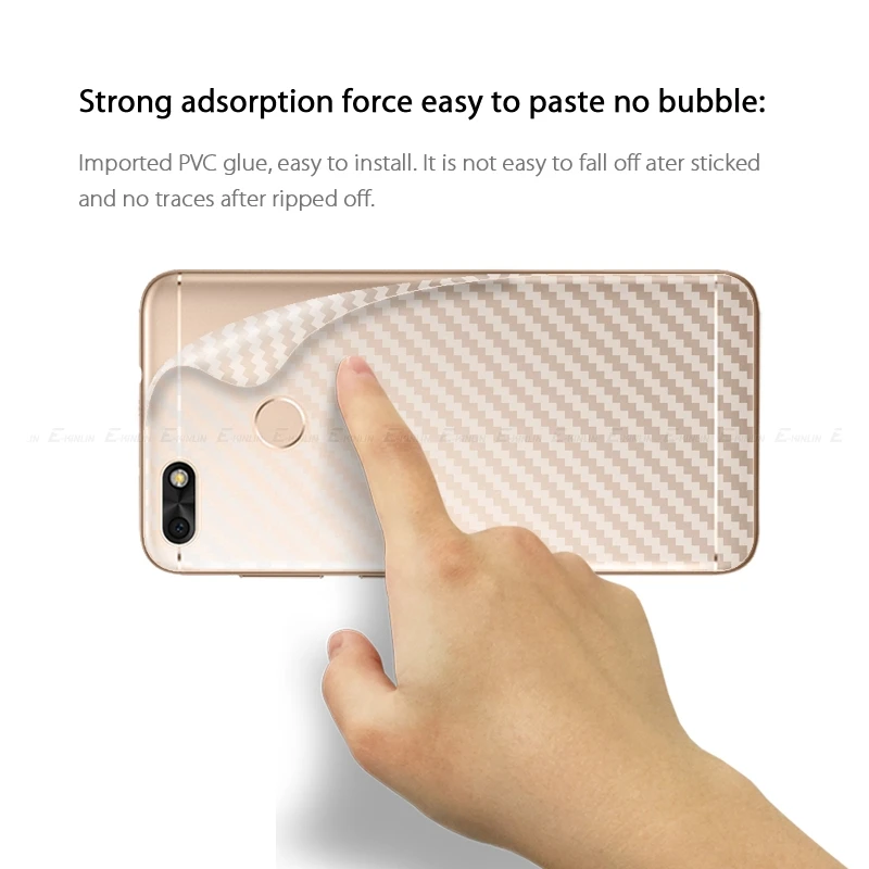 Защитная пленка на заднюю панель из углеродного волокна для Huawei Y5 Y6 Pro Y7 Prime Lite Y9s Y9
