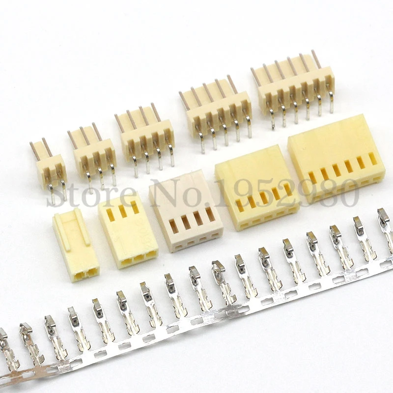 

10 Set KF2510 Connector Kits 2.54mm Pitch 2/3/4/5/6/7/8/9/10/11/12P Right Angle Header+Housing+Crimp